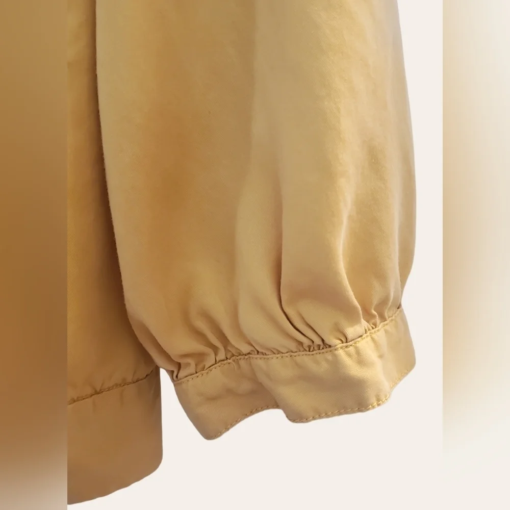 Velvet Heart Mustard Gold Wrap 3/4 Sleeve Top - Picture 4 of 6